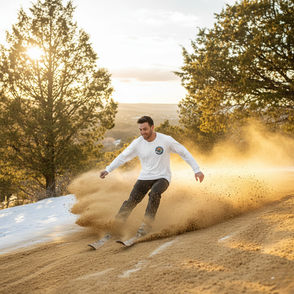 Ski Wimberley "Après-Creek" Long Sleeve Tee – Blue Hole Edition Unisex