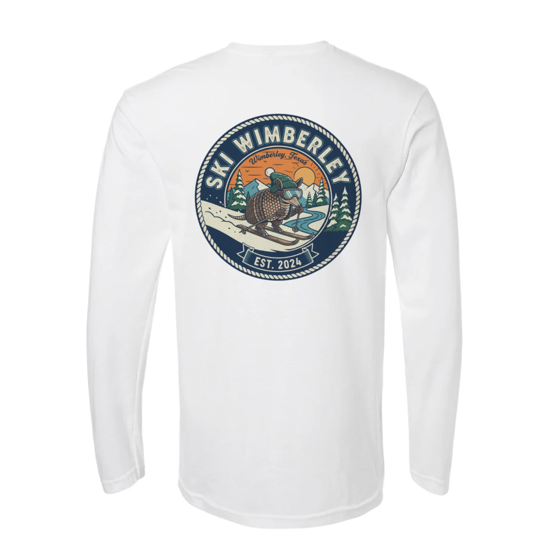 Ski Wimberley "Après-Creek" Long Sleeve Tee – Blue Hole Edition Unisex